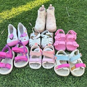 Carter's Kids Sandals and Boots Set - Pink, White, Blue